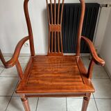 Extendable oval rosewood table + 8 chairs – Hong Chinese Furniture