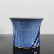 Tasse /  bolle vintage en grès émaillé, signé