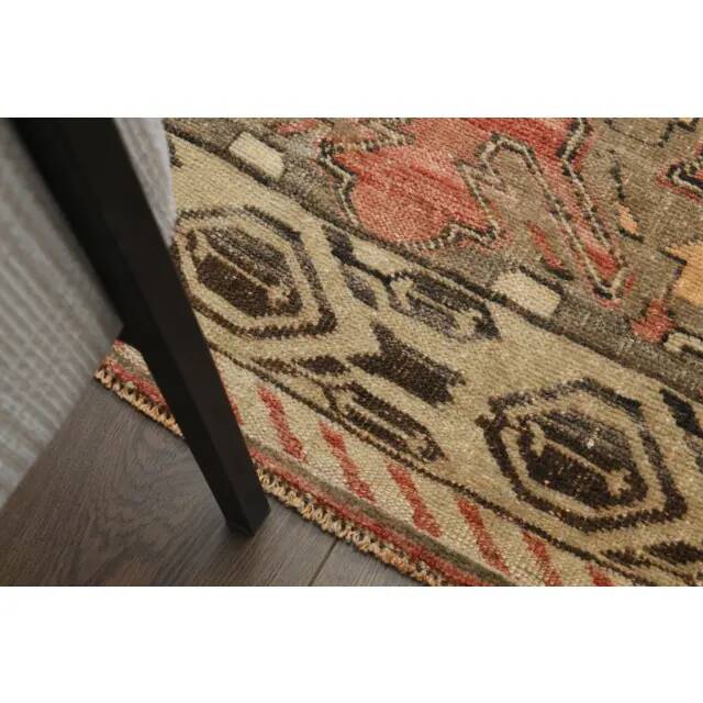 1970s Vintage Turkish Oushak Handmade Wool Cotton Red Area Rug 235x392