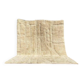 Tapis berbère marocain écru 300x200 cm  tapis fait main  design géométrique