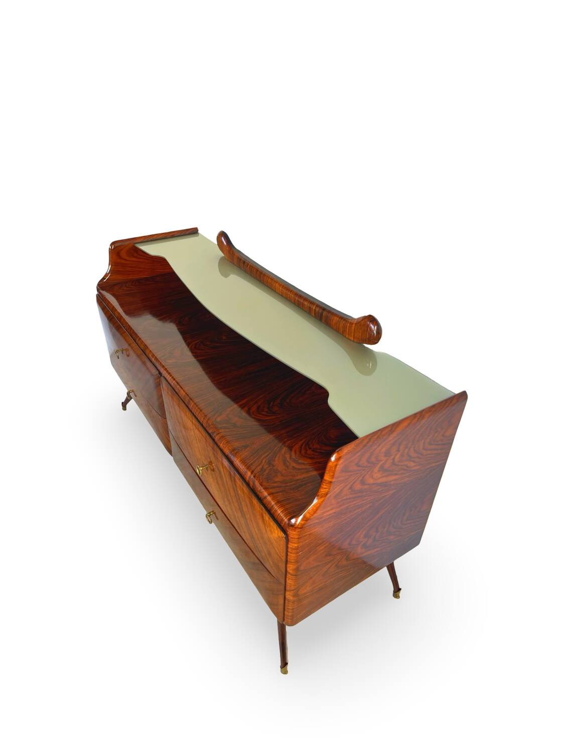 midcentury rosewood chest of drawers.