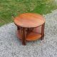 Coffee table nesting tables in cherry wood in classic style from the 60s/70s