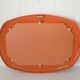 Rare 1970s Orange Space Age Mirror | Vintage Pop Art Yugoslav Wall Mirror