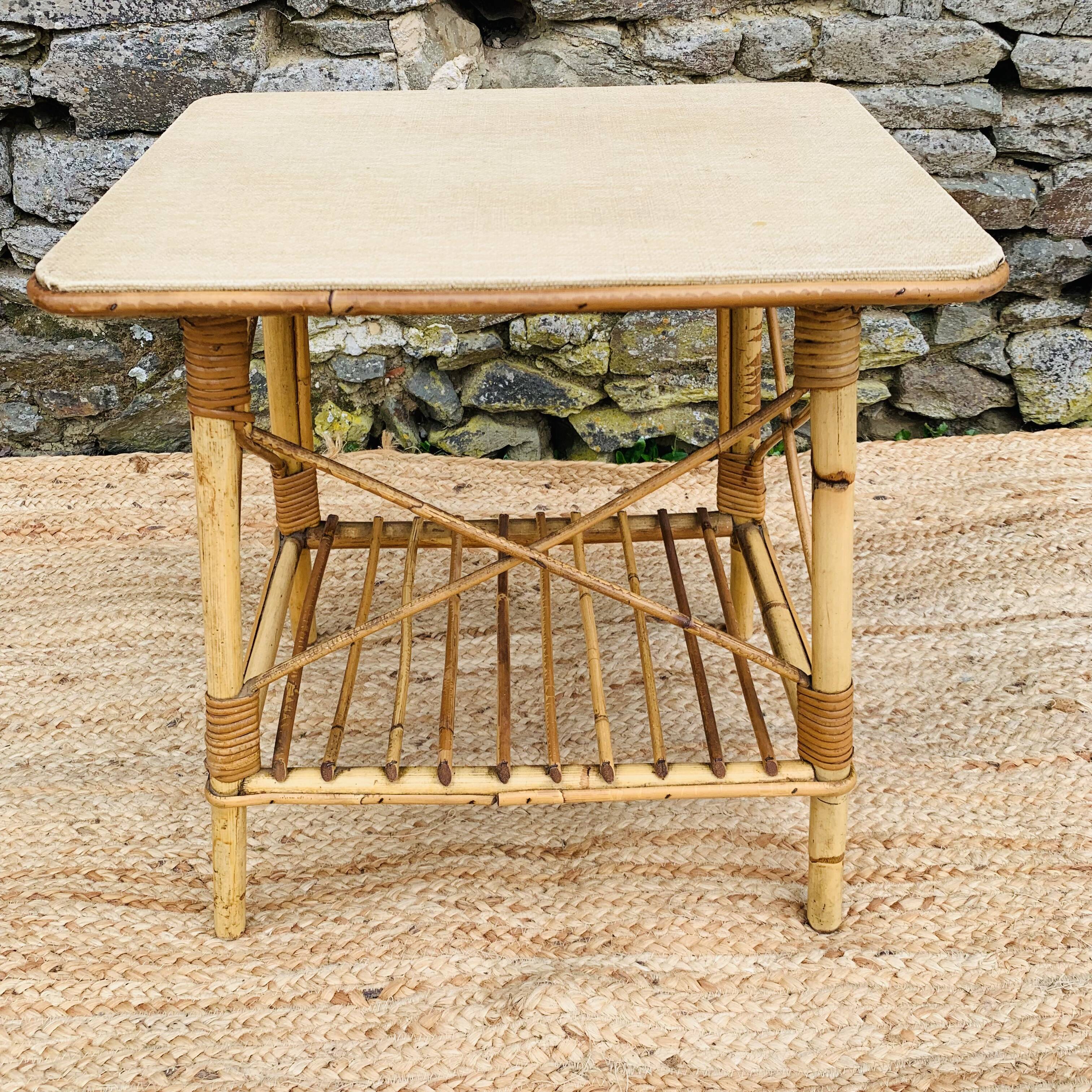 Rattan coffee table