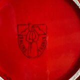 Pitcher service and 8 orangeade glasses 60s ceramic Salins