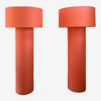 Lampadaire design orange