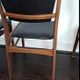 Set of 4 vintage dining chairs in Rosewood and leatherette , 1960s