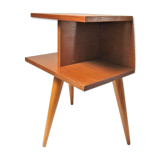 Light wood tripod bedside  1960