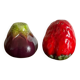 Salt and pepper eggplant strawberry