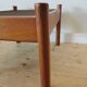 Pair of Dyrlund leather footrest 60s leather