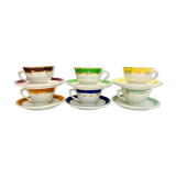 Set of 6 multicolor cups from the 50