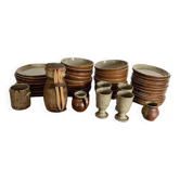 Set of stoneware tableware - 45 pieces