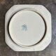 Longchamp square dish in blue and brown ironstone, "Diane" service