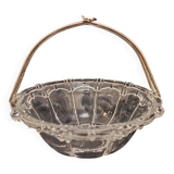 Crystal bowl with handle