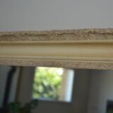 Old carved wooden mirror frame