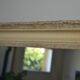 Old carved wooden mirror frame