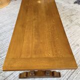 3m oak table from 1950 with its extensions