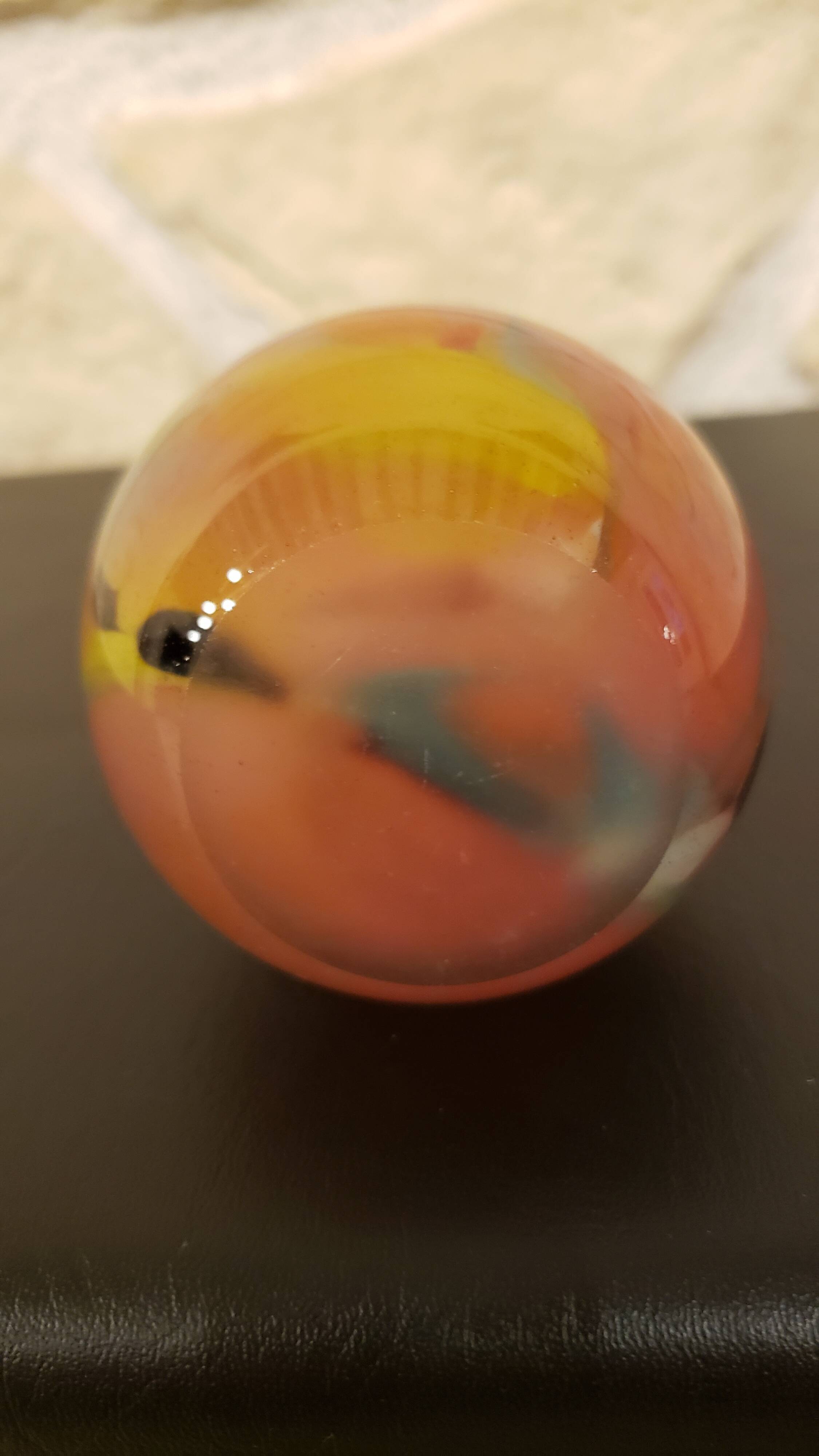 Blown glass soliflore with vibrant colors