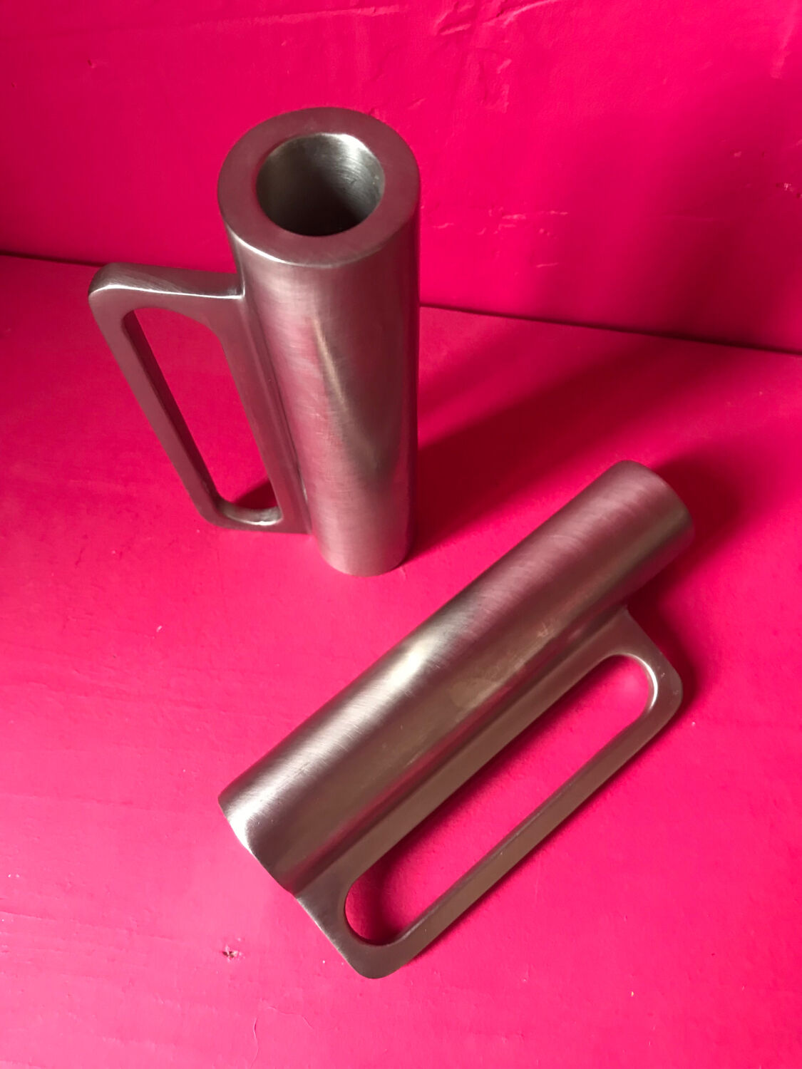 Design candlesticks Arik Levy brushed metal