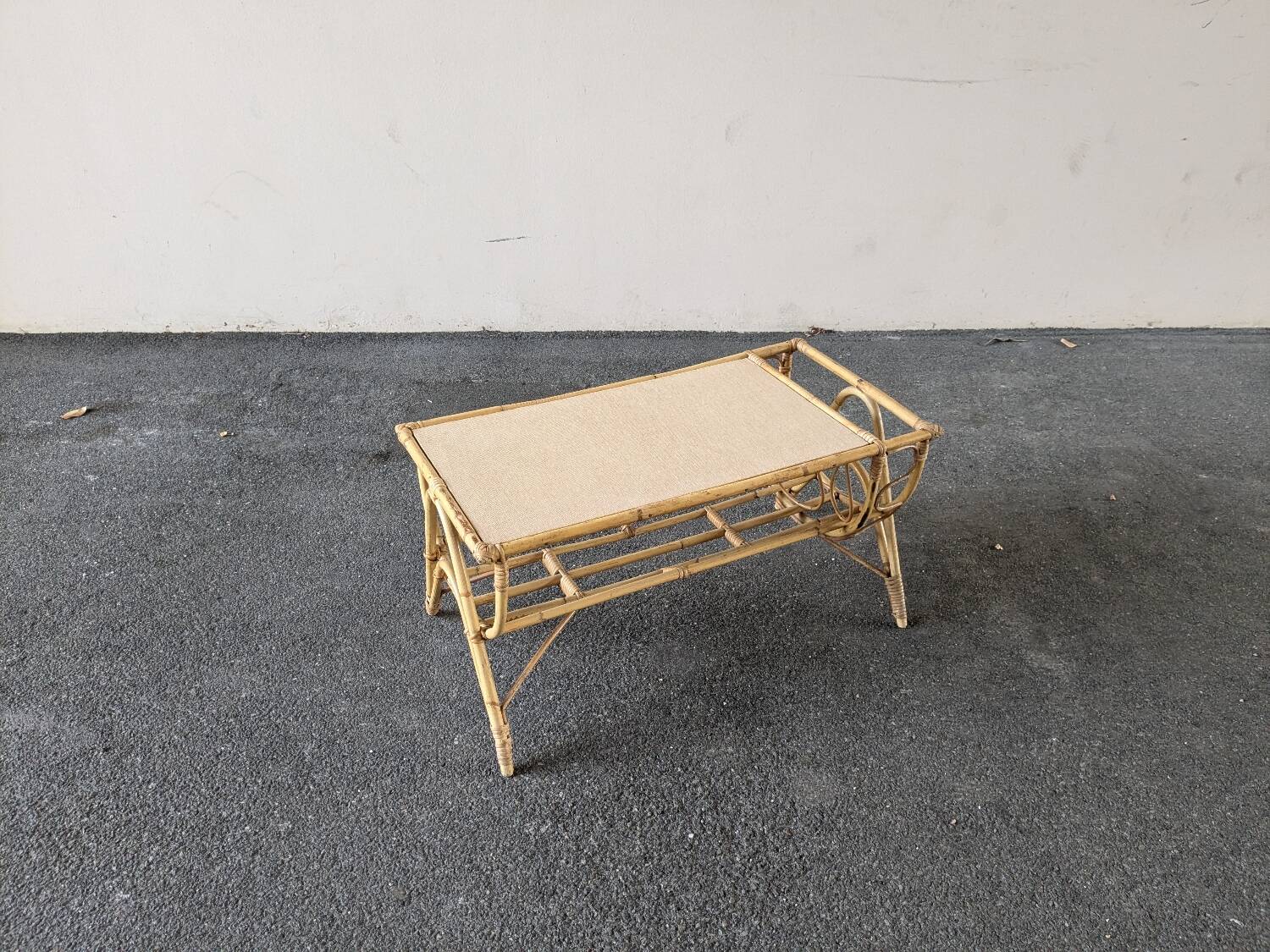 Rattan coffee table