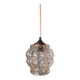Helena Tynel chandelier 1960/70, amber bubble glass for Limburg