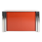 Antonello Mosca, Buffet For Cinova, Lacquer And Chrome, Italy C.1969