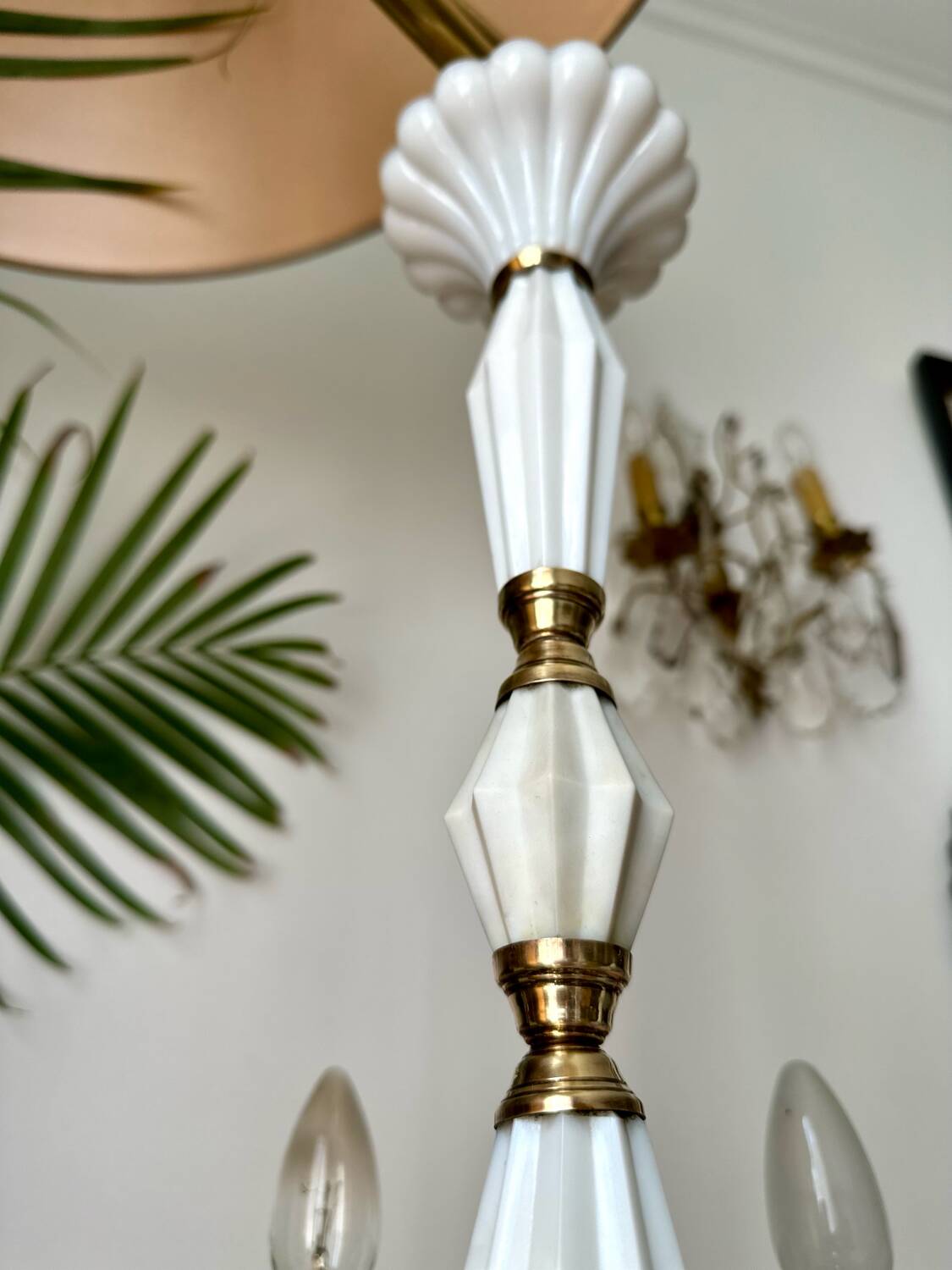 Vintage Murano chandelier in Venetian blown glass