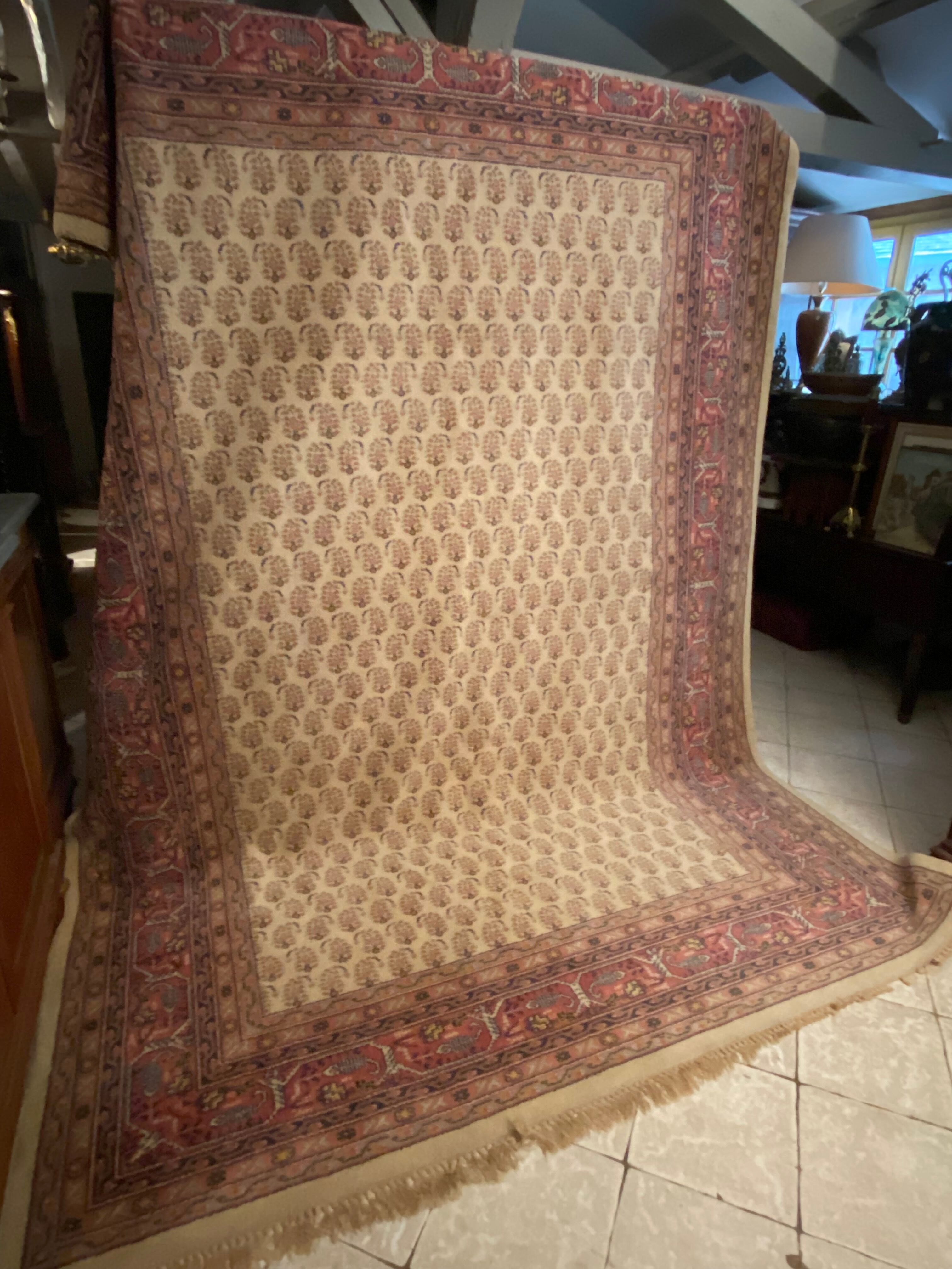 Oriental wool rug entirely handmade