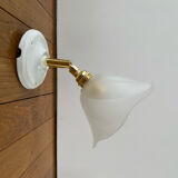 Pair of wall sconces with vintage globes