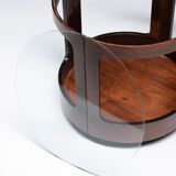 Round side Table in Jacaranda, Novo Rumo, Brazil, 1960's