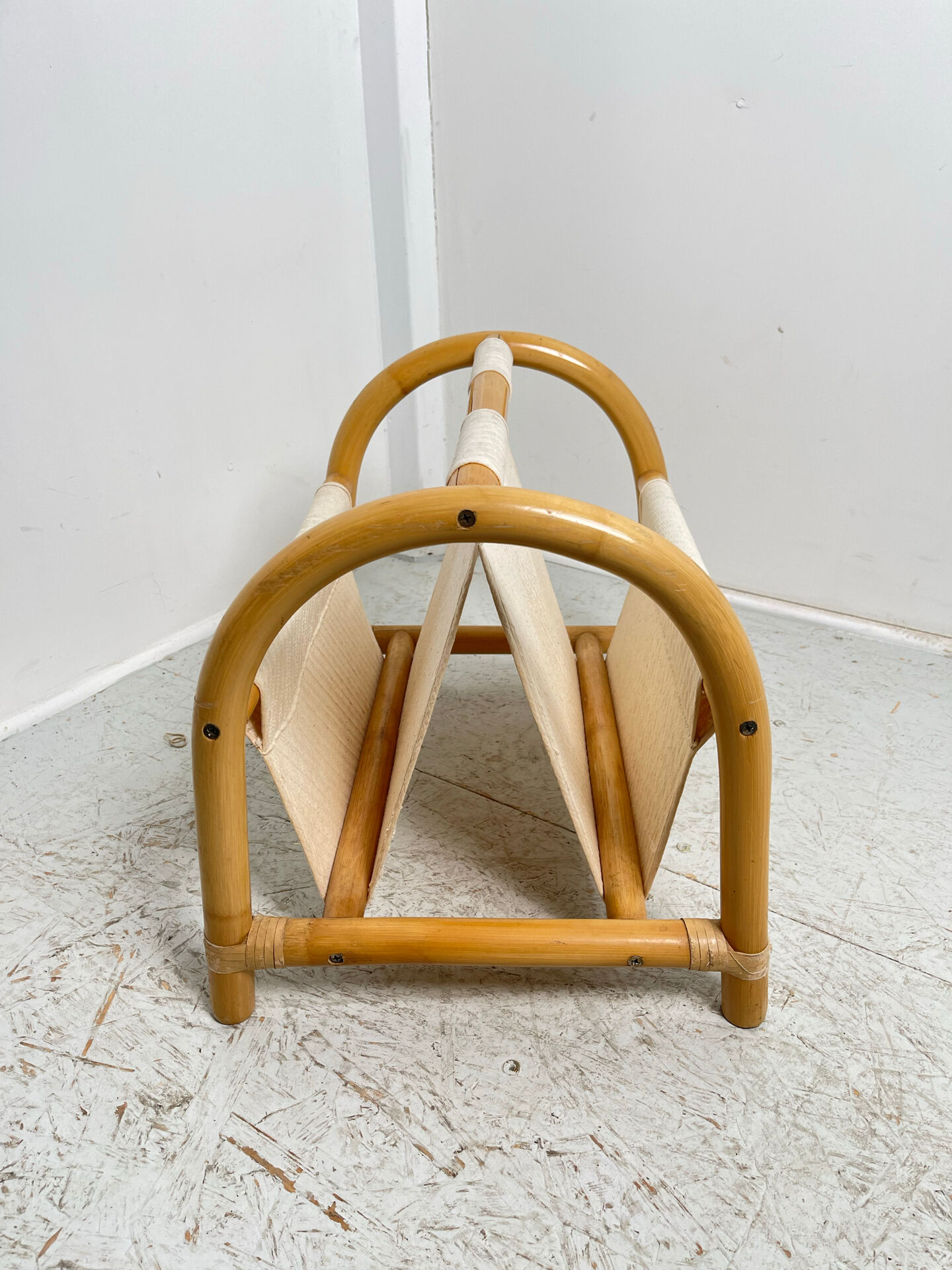 Bamboo magazine rack 1980
