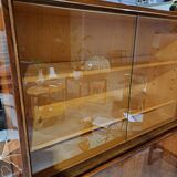 Donker plus vitrinekast fine avec planches vintage