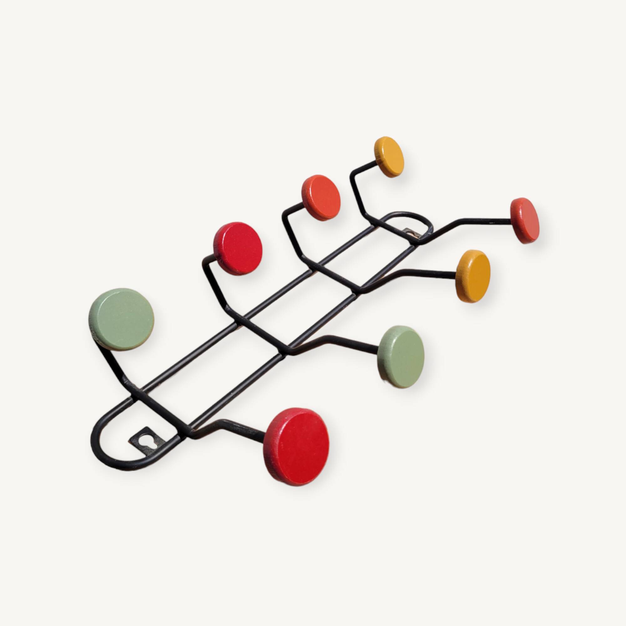 Vintage style wall coat rack