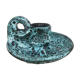 Bougeoir ancien en céramique Fat Lava