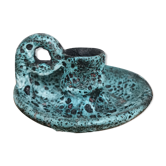 Bougeoir ancien en céramique Fat Lava