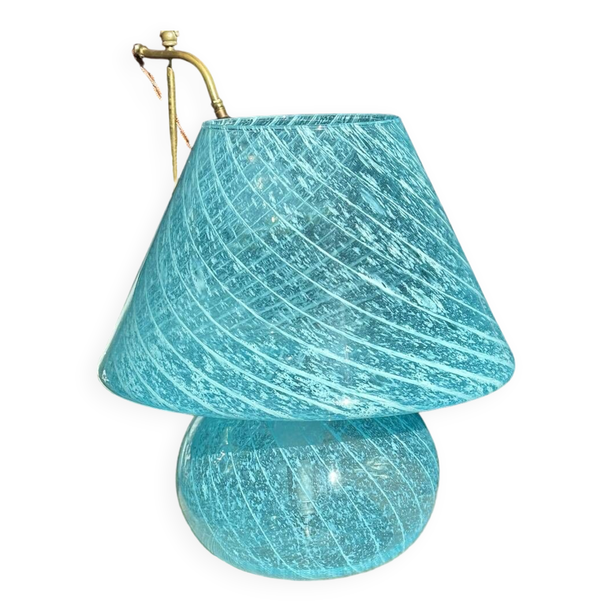 Original 1970s Murano Blue XL Lamp