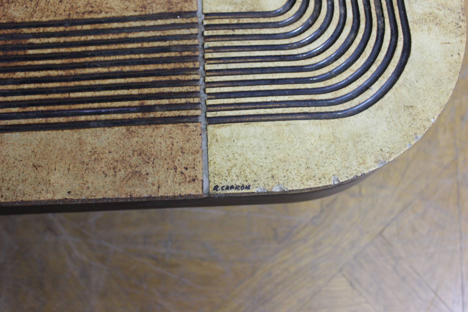 Coffee table by Roger Capron, model Mambo, 1974.