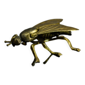 Cendrier sculptural en forme de mouche en laiton, Italie, circa 1950