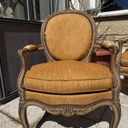 Set of four cabriolet armchairs from the late 19th century in Louis XV style.