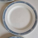 Set of 14 Terre de fer Salins plates, Castellane model