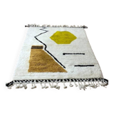 Berber Beni Ouarain rug from Morocco - Handmade wool, 155×110 cm