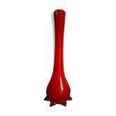 Soliflore en verre étiré peint années 60