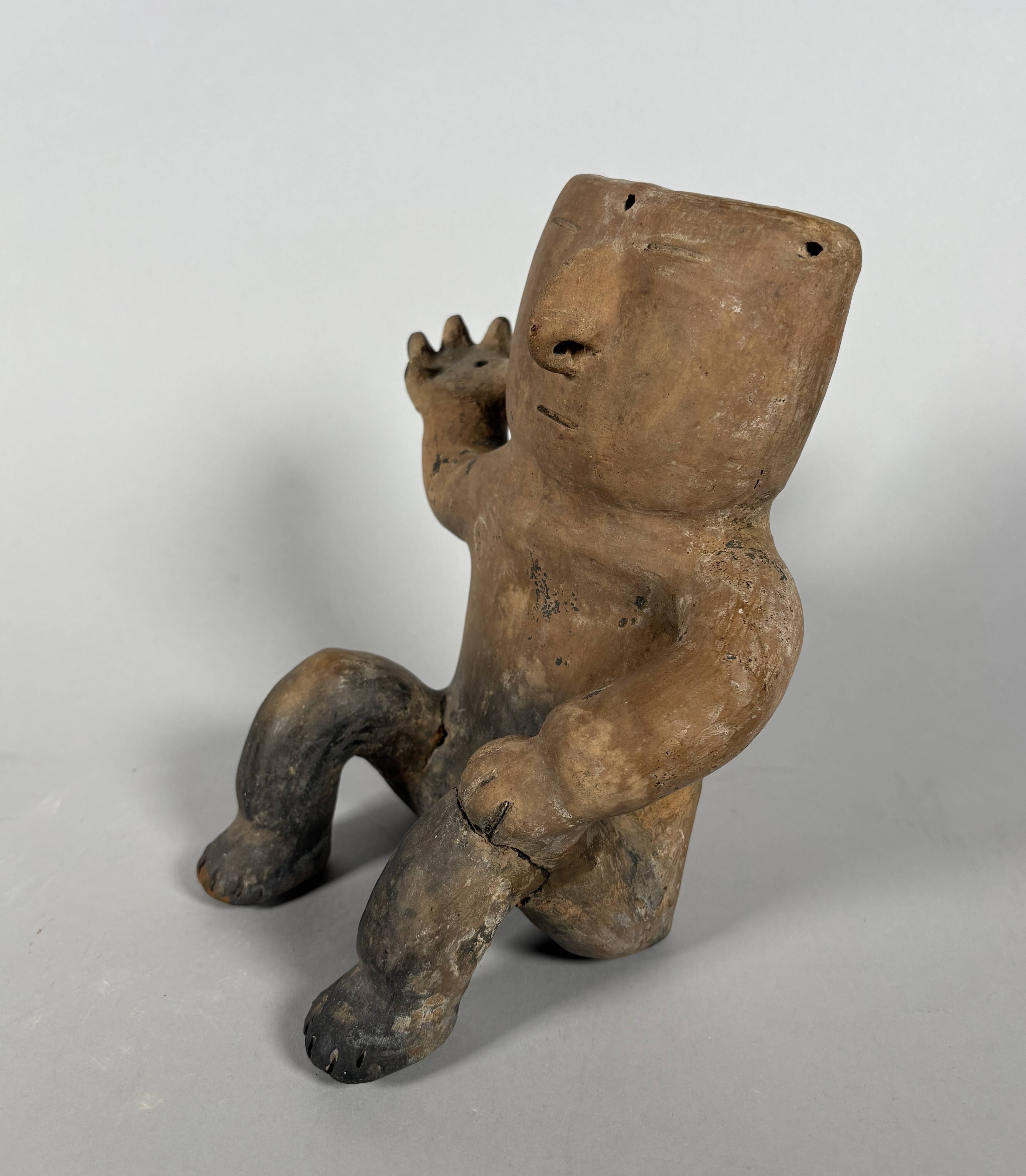 Quimbaya culture, Colombia circa 500-1500 AD. Sculpture of a chief.