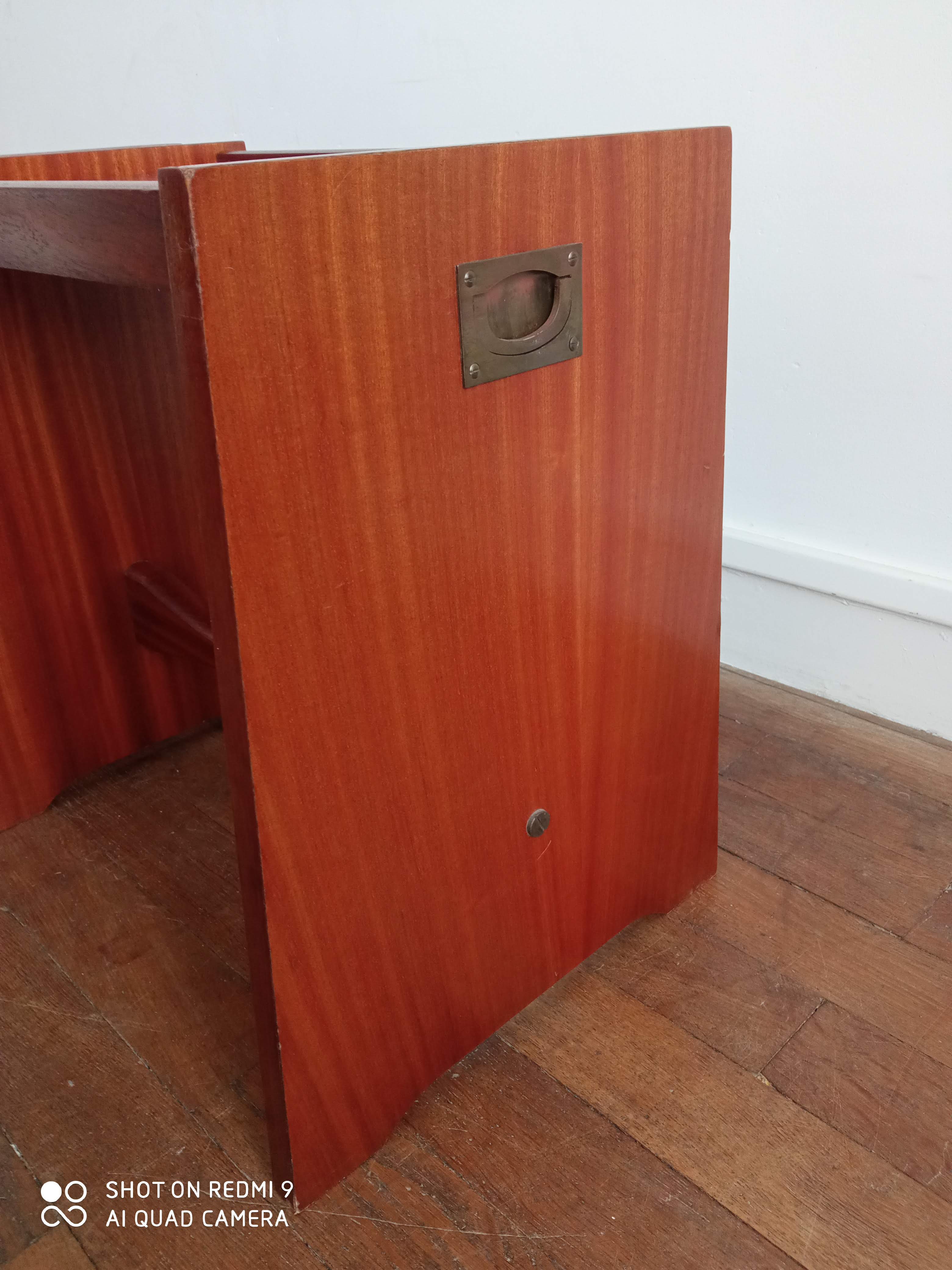 Pair of sofa ends/bedside tables in vintage Gautier teak