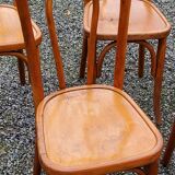 Set of 6 old bistro chairs