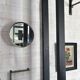 Woud oak beveled mirror