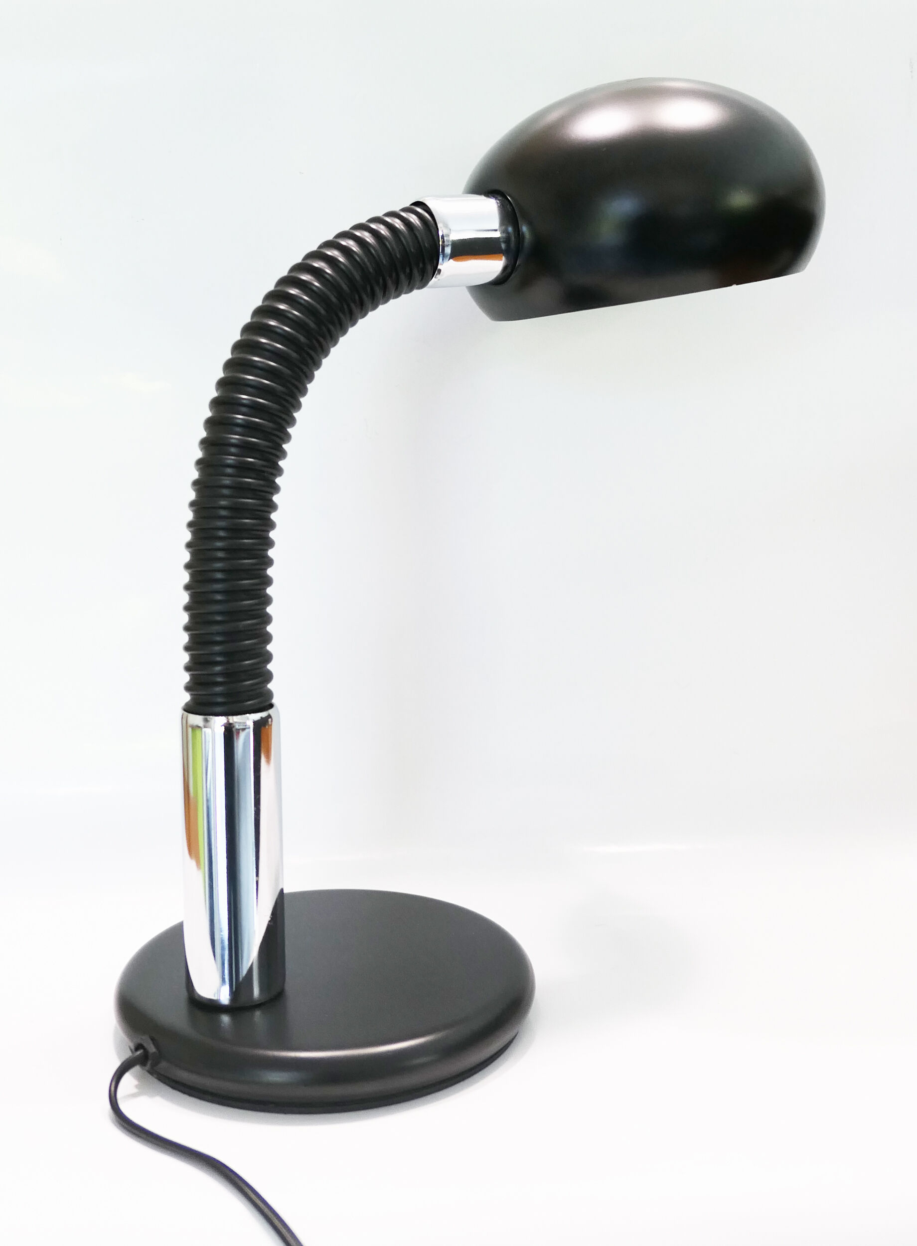 Table lamp or desk gamma lux italy black and chrome