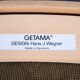 Hans J. Wegner – Lounge chair GE 284 – Getama – Oak & blue wool