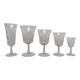 Service verres à pied 20 pièces vintage années 70