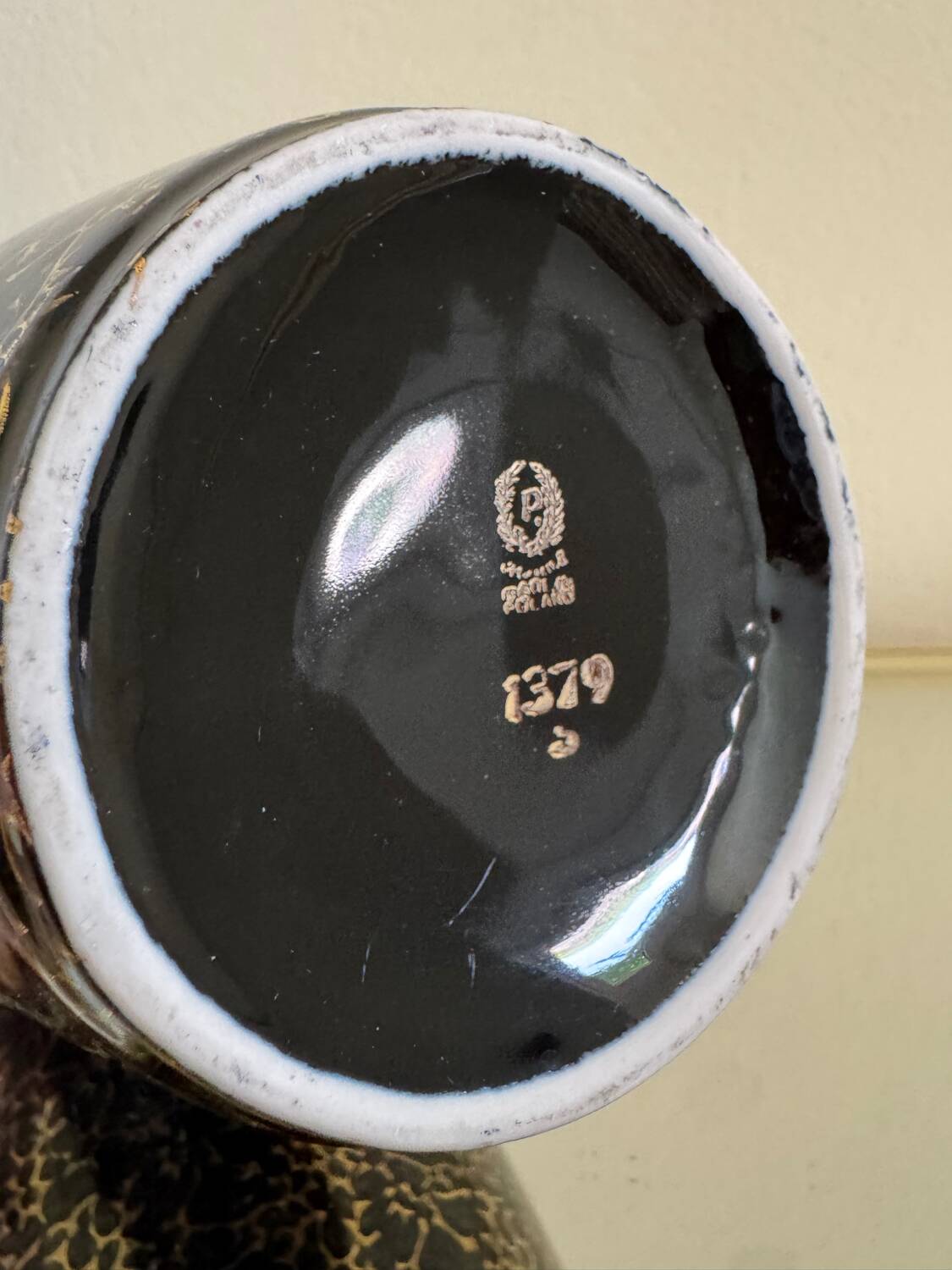 Vase porcelaine polonaise années 70